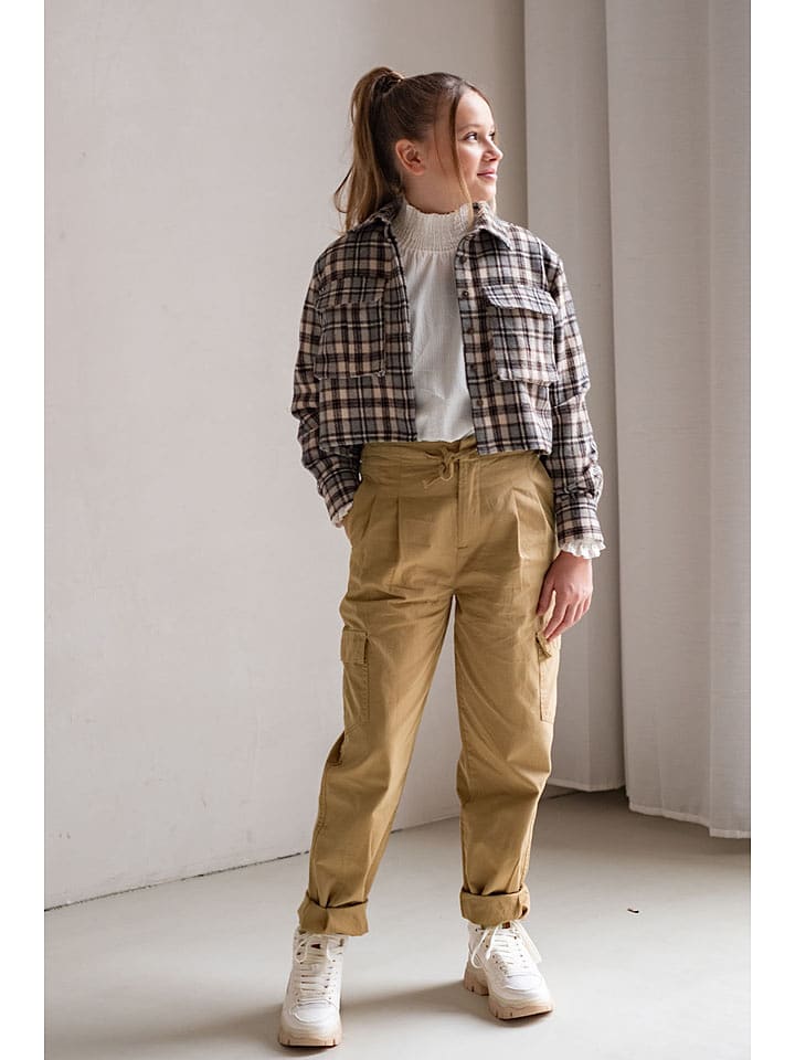 Like Flo Bojówki w kolorze beżowym rozmiar: 164