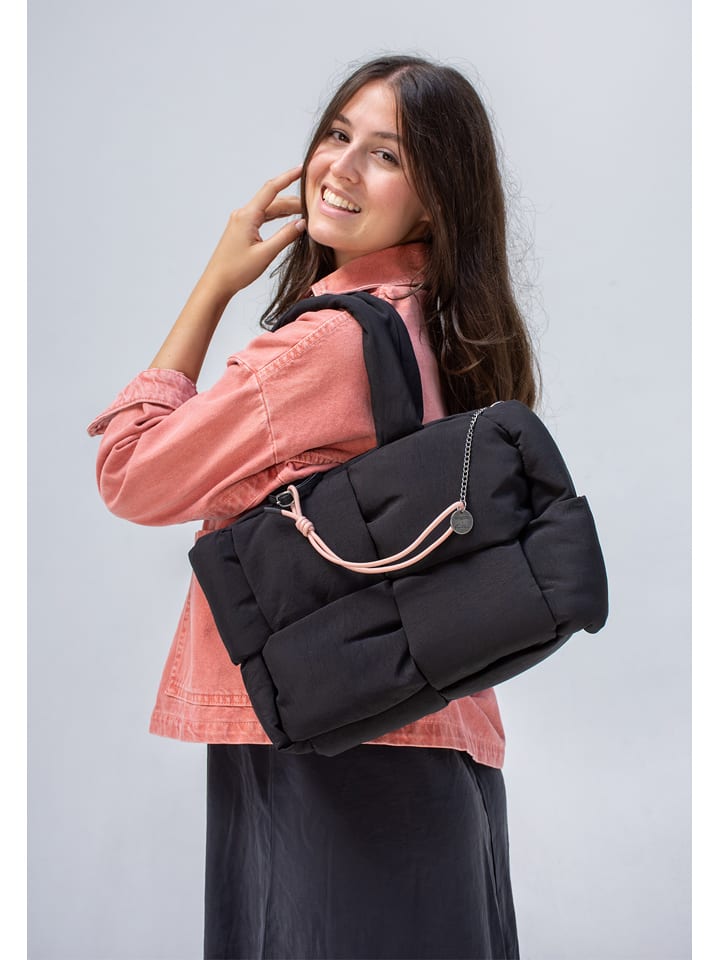 Fritzi aus Preußen Skórzany shopper bag "Limited Puffed" w kolorze czarnym - 41 x 27 x 17 cm rozmiar: onesize