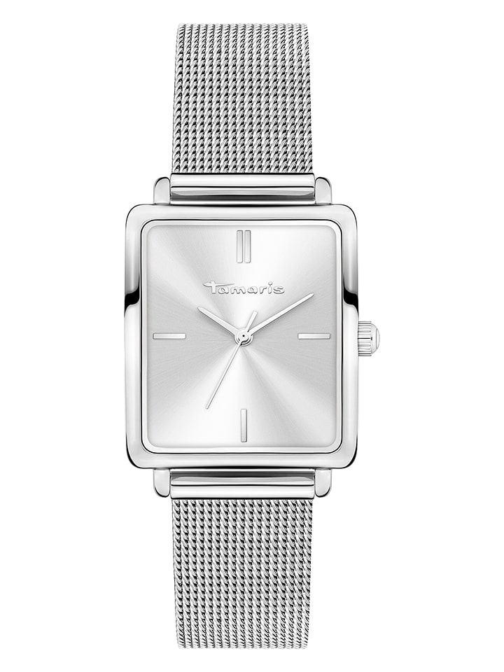 Tamaris Zegarek kwarcowy w kolorze srebrno-białym rozmiar: onesize