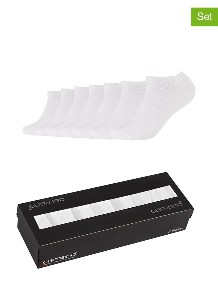 camano Skarpety (7 par) w kolorze białym rozmiar: 43-46
