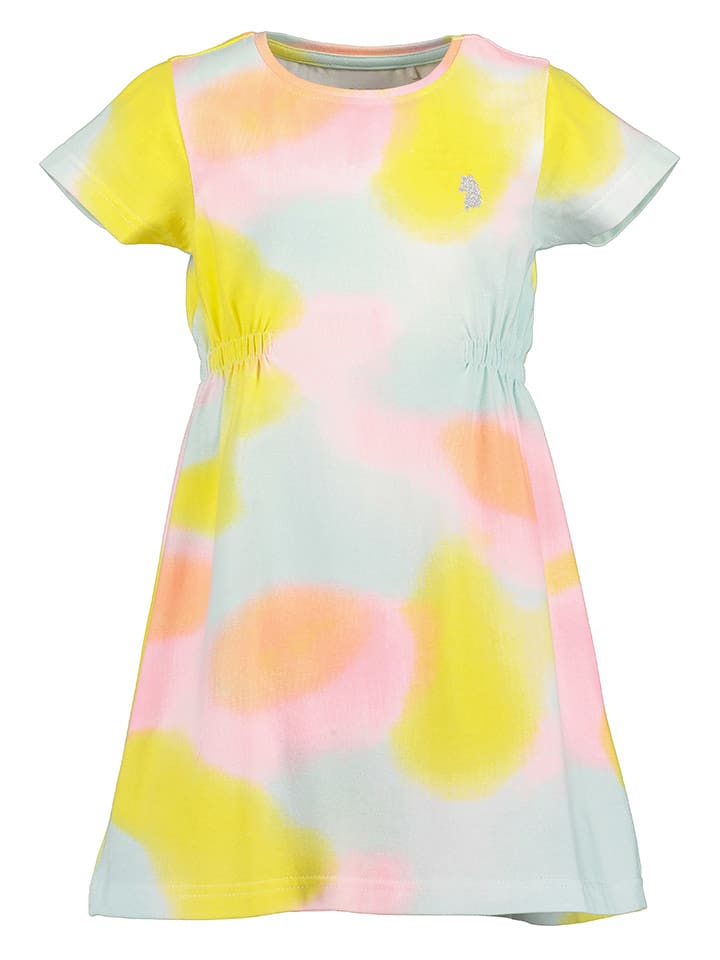 Blue Seven Sukienka w kolorze turkusowym ze wzorem rozmiar: 98