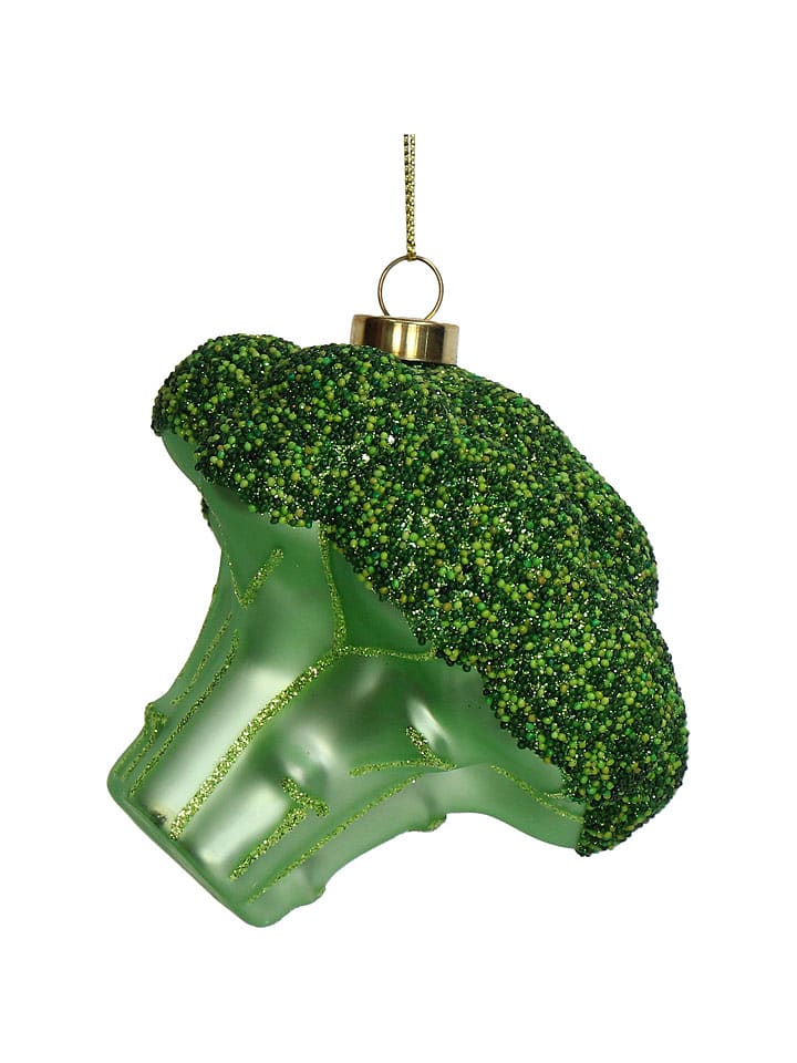 Kersten Ozdoba choinkowa "Broccoli" w kolorze zielonym - wys. 10 cm rozmiar: onesize