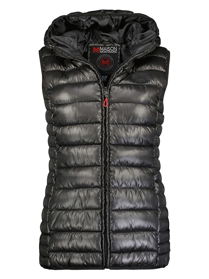 Maison Montaigne Kamizelka pikowana "Annemai" w kolorze czarnym rozmiar: XXL