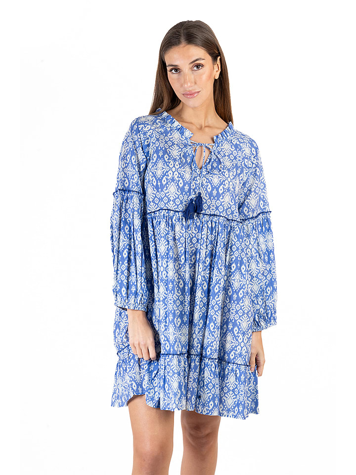Isla Bonita by SIGRIS Sukienka w kolorze niebieskim rozmiar: XL
