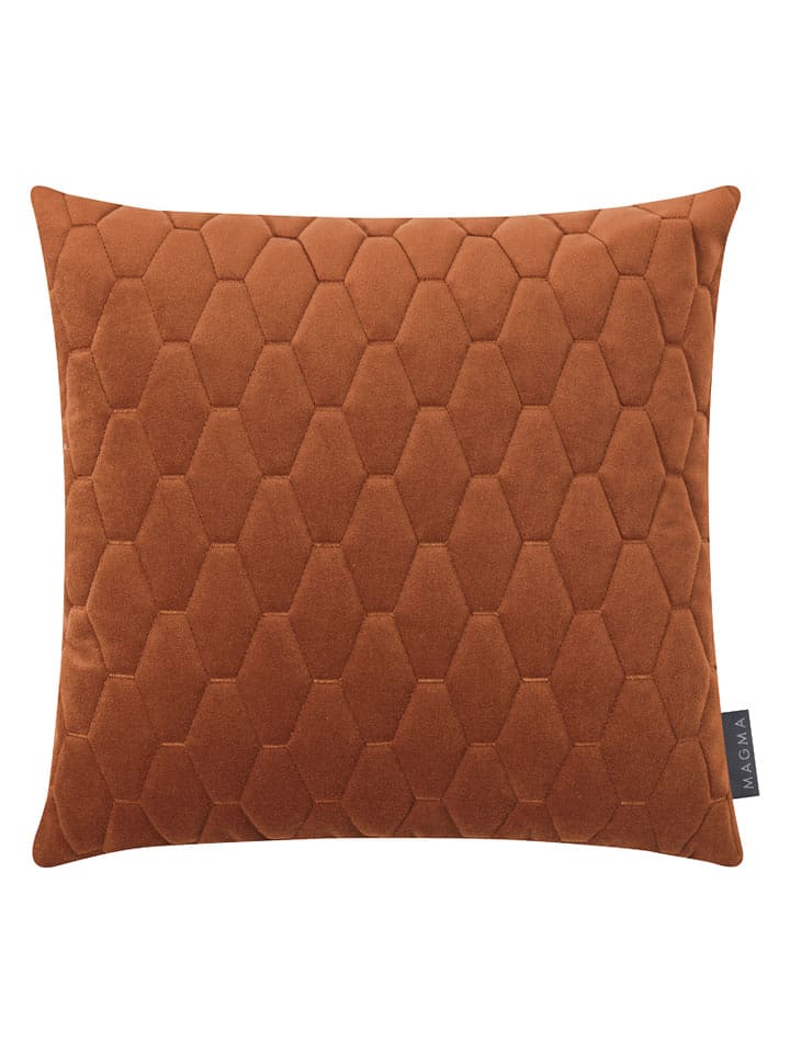 Magma Heimtex Aksamitna poszewka "Magali" w kolorze jasnobrązowym na poduszkę - 40 x 40 cm rozmiar: onesize