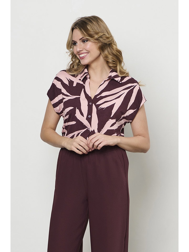 &Co Woman Bluzka "Valetta" w kolorze jasnoróżowo-fioletowym rozmiar: M