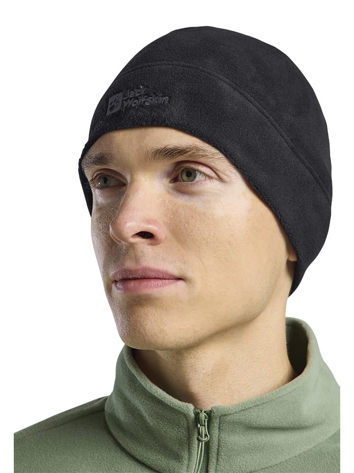 Jack Wolfskin Czapka beanie "Real Stuff" w kolorze antracytowym rozmiar: onesize