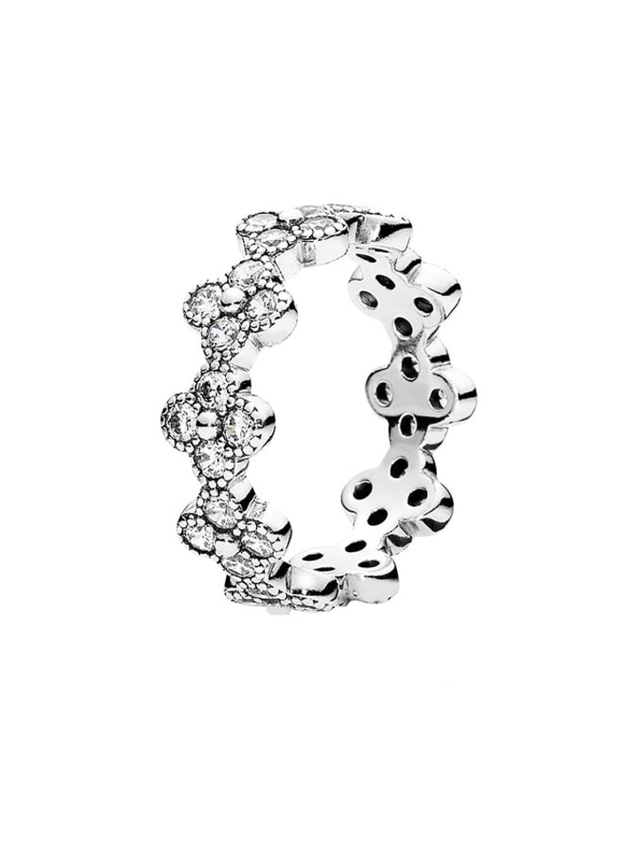 Pandora Srebrny pierścionek z cyrkoniami rozmiar: 50