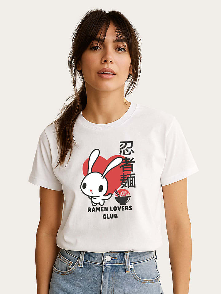WOOOP Koszulka "Torc Ramen Lovers Club Bunny" w kolorze białym rozmiar: XXL