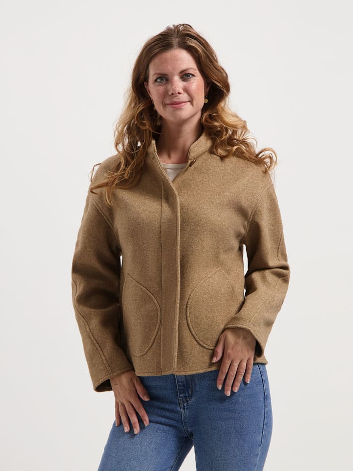 TRAVELIN' Kurtka przejściowa w kolorze beżowym rozmiar: L