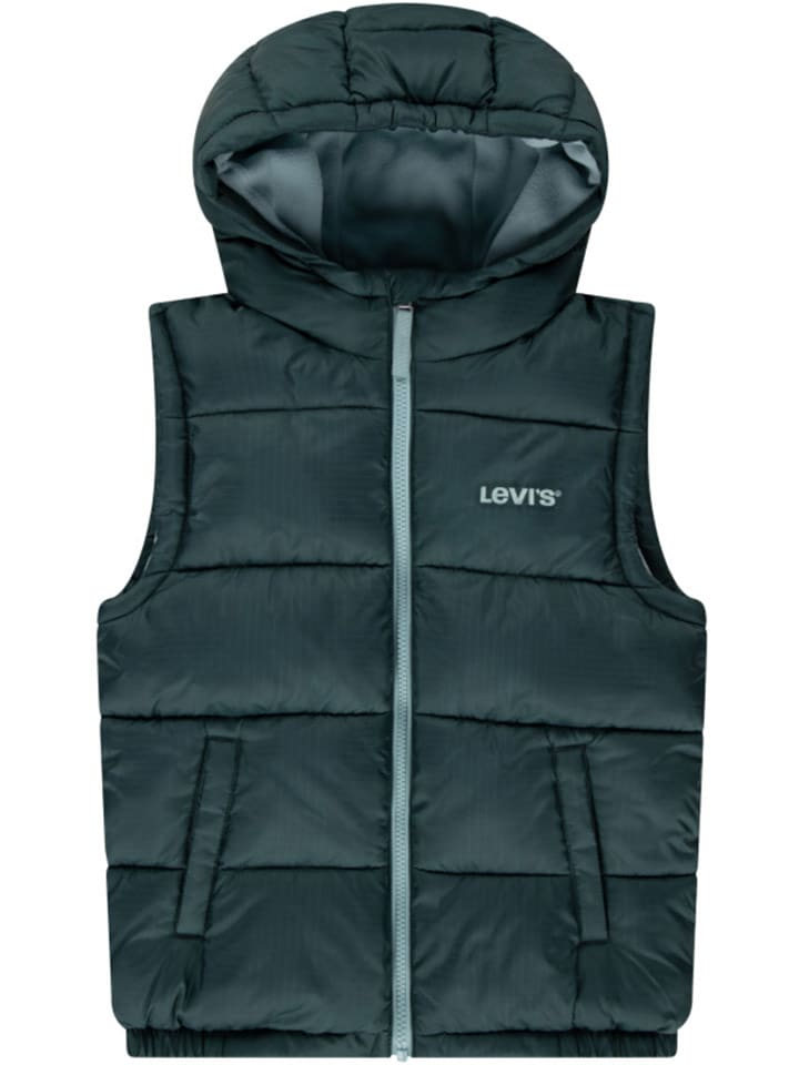Levi's Kids Kamizelka pikowana w kolorze zielonym rozmiar: 104