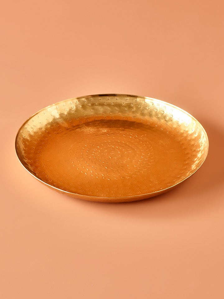 BELLA MAISON Taca "Serra" w kolorze złotym do serwowania - Ø 29 cm rozmiar: onesize