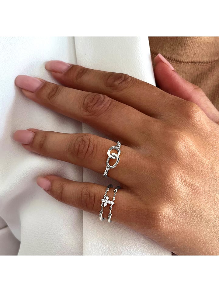 Eclat d'Argent Srebrny pierścionek rozmiar: 56