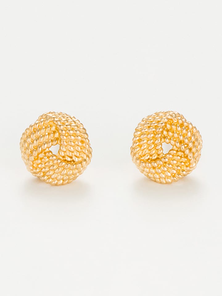 L instant d Or Złote kolczyki-wkrętki "Tourbillon d'amour" rozmiar: onesize