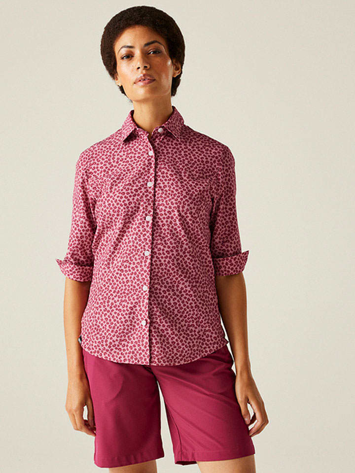 Regatta Koszula funkcyjna "Kinnis" w kolorze różowym rozmiar: 40