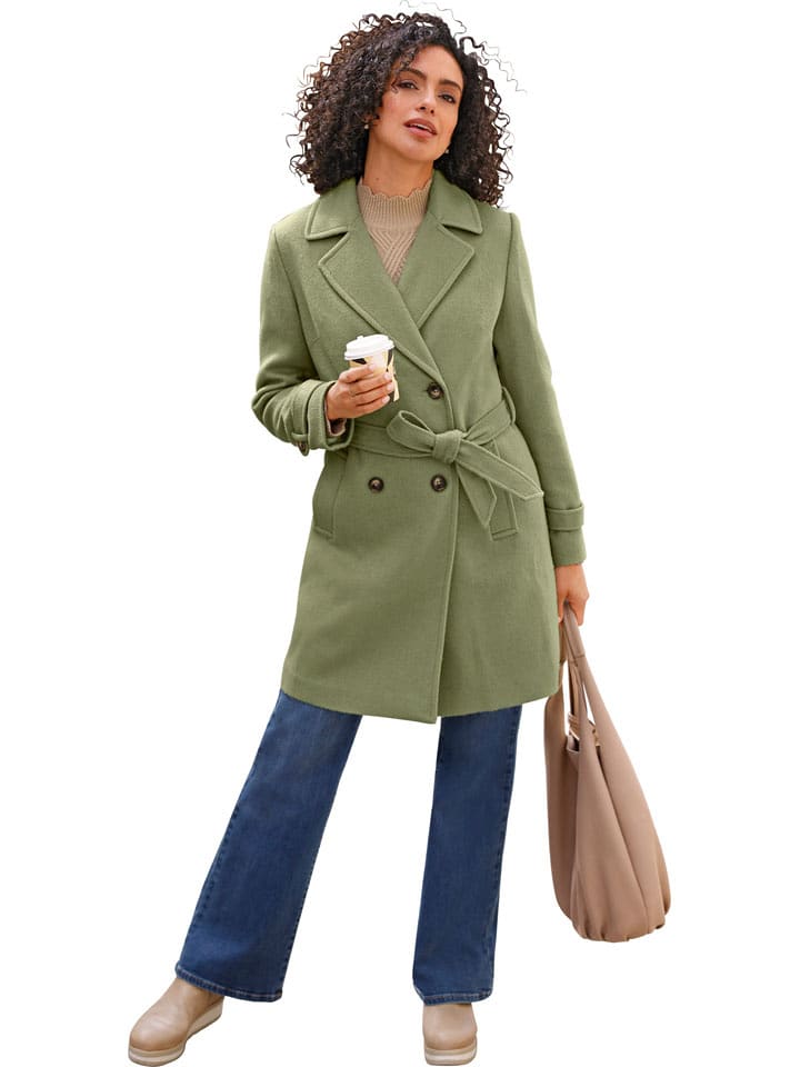 WITT WEIDEN Płaszcz przejściowy w kolorze zielonym rozmiar: 46