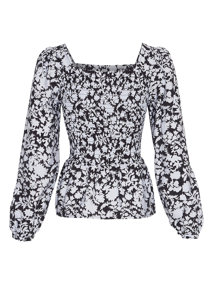 MOSS COPENHAGEN Bluzka "Della Ladonna" w kolorze czarno-białym rozmiar: S