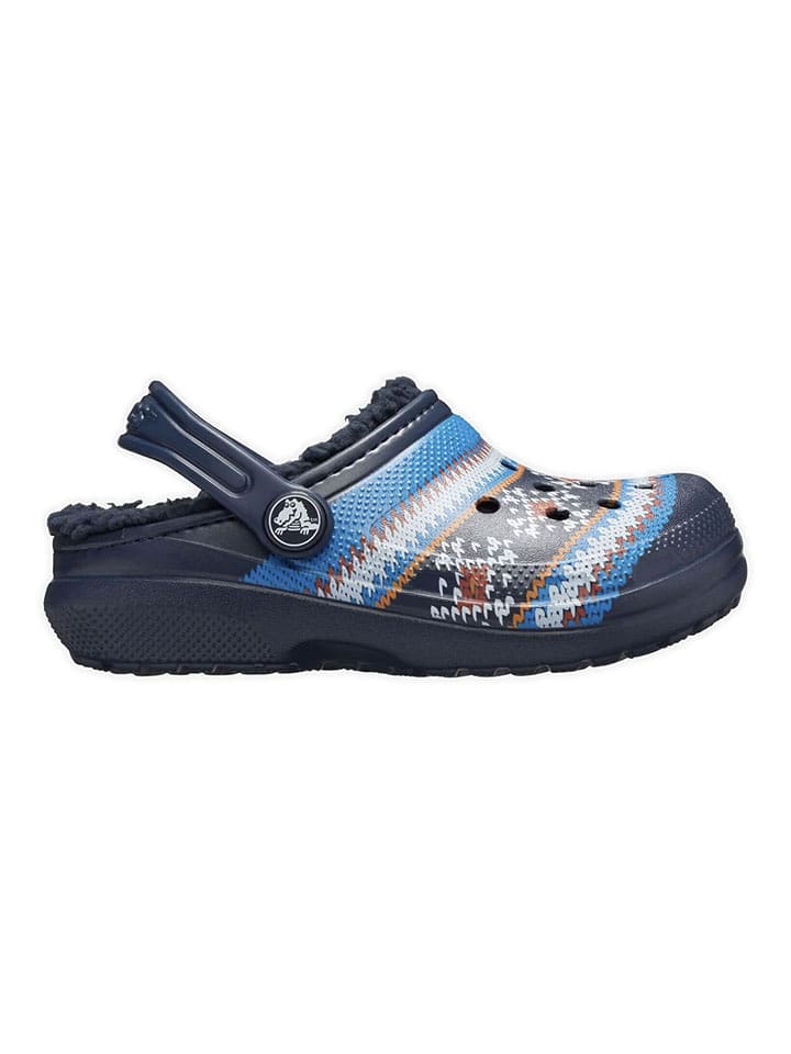 Crocs Chodaki "Classic" w kolorze granatowym ze wzorem rozmiar: 19/20