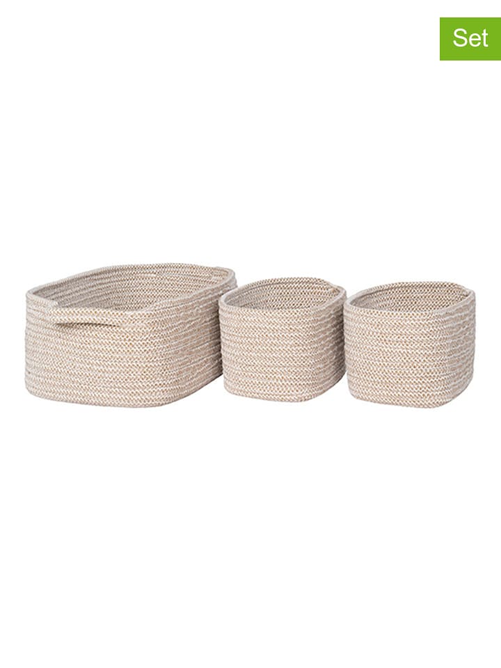 House Nordic Kosze (3 szt.) "Teixo" w kolorze beżowym rozmiar: onesize