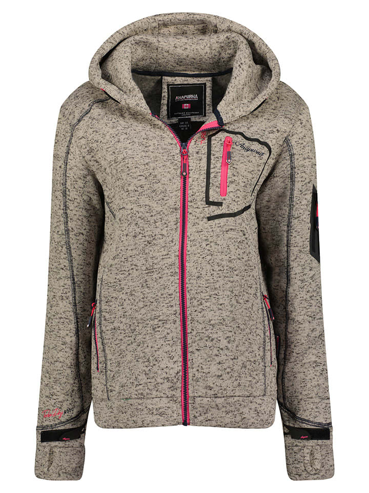 ANAPURNA Kurtka polarowa "Telectrana" w kolorze jasnoszarym rozmiar: L