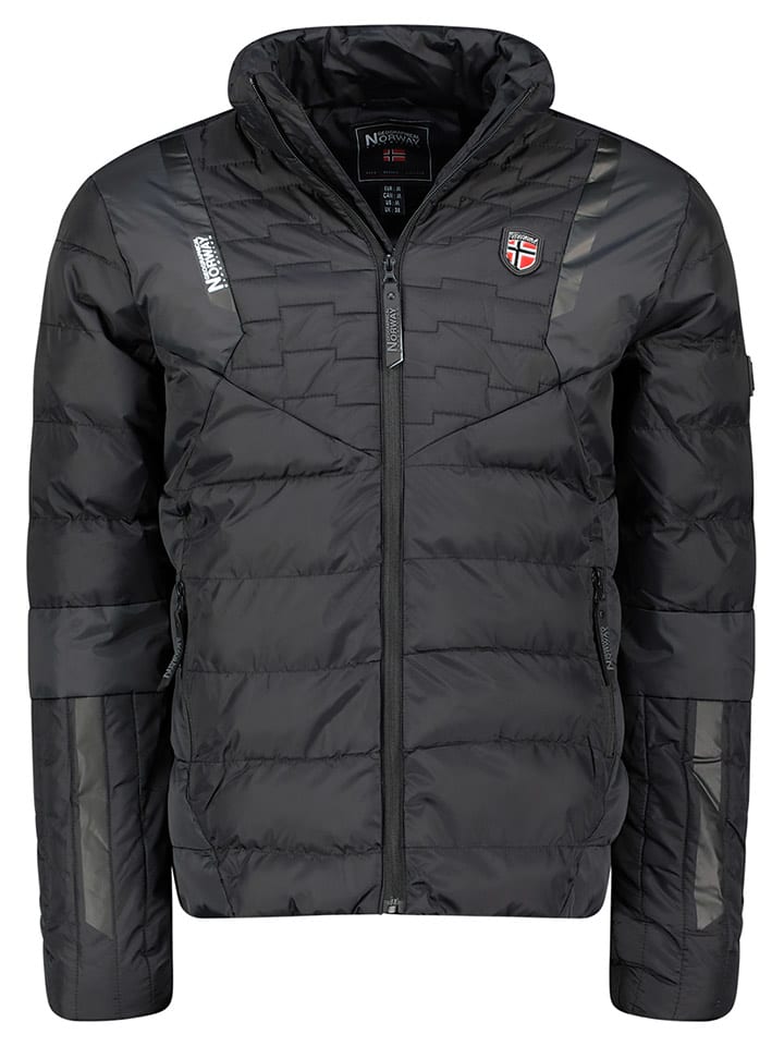 Geographical Norway Kurtka pikowana "Civan" w kolorze czarnym rozmiar: XXL