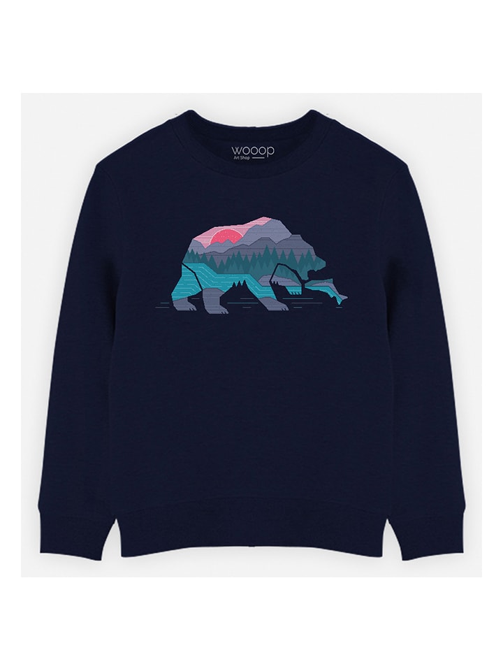 WOOOP Bluza "Bear Country" w kolorze granatowym rozmiar: 152