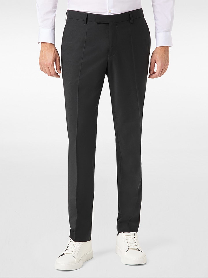 Pierre Cardin Spodnie sztruksowe "Ryan" w kolorze czarnym rozmiar: 44