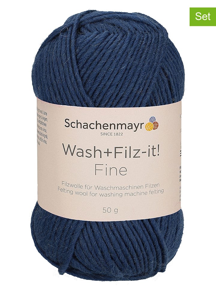 Schachenmayr since 1822 Przędza wełniana (10 szt.) w kolorze niebieskim - 10 x 50 g rozmiar: onesize