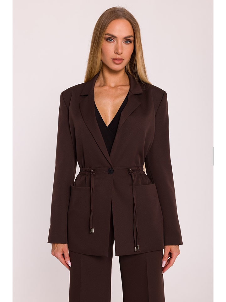 made of emotion Blezer w kolorze brązowym rozmiar: L