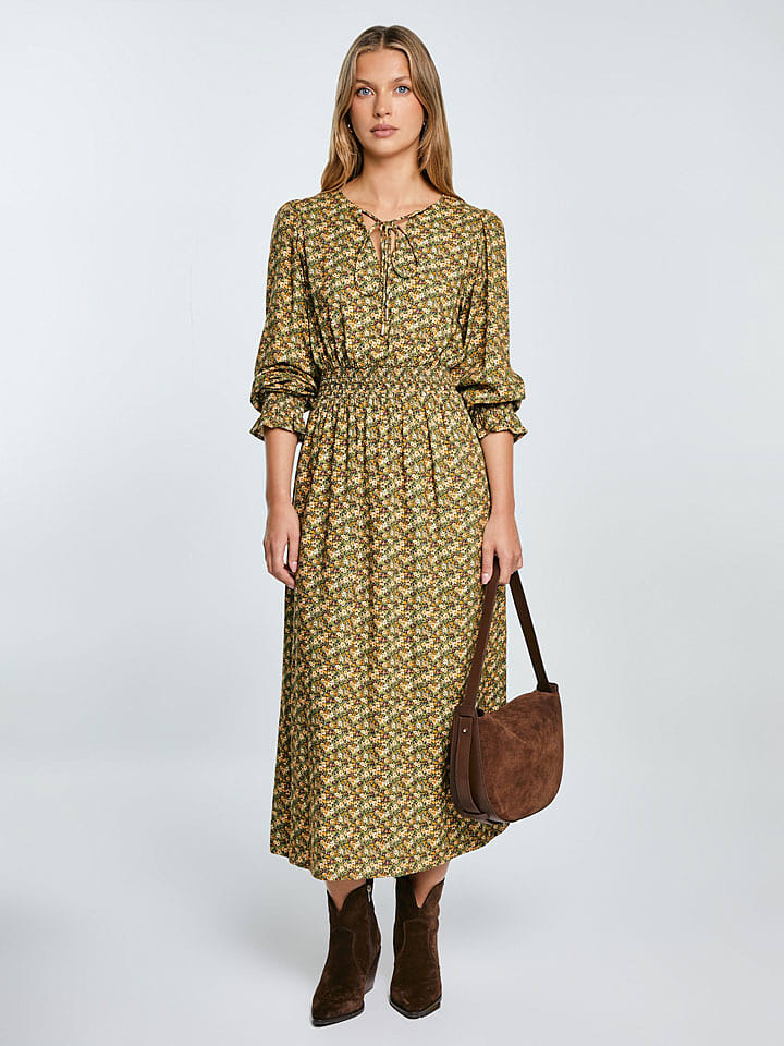 BIG STAR Sukienka w kolorze khaki rozmiar: XS