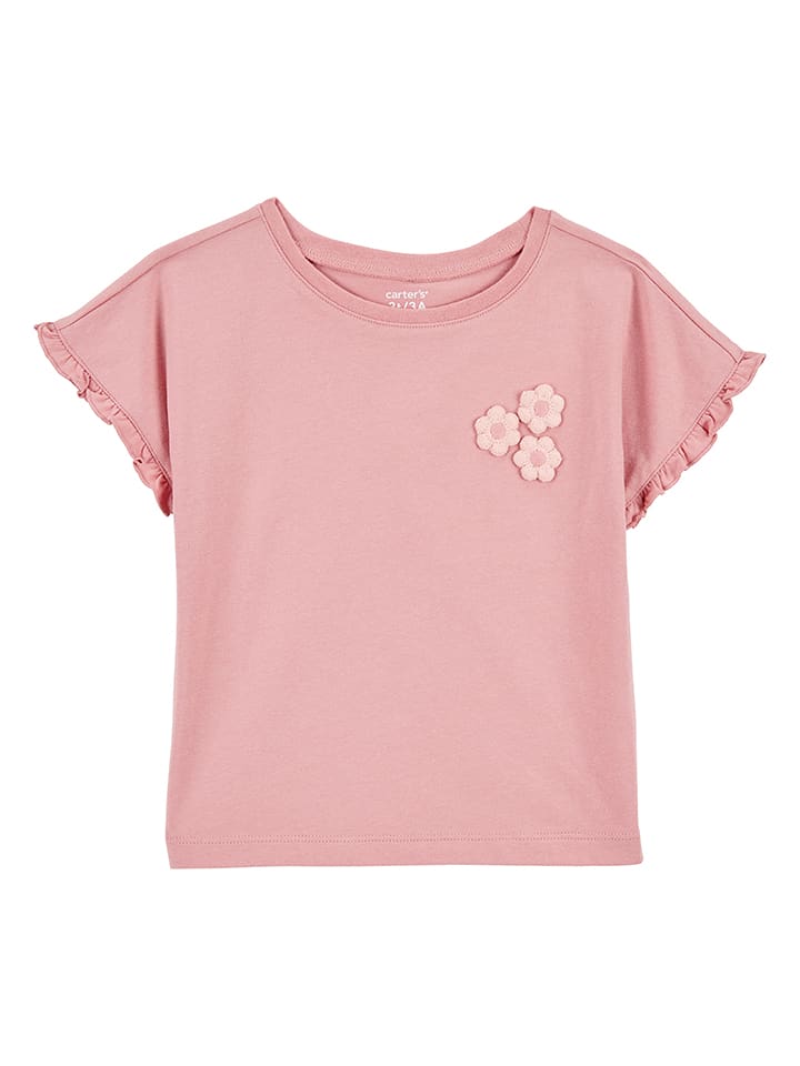 carter's Koszulka w kolorze szaroróżowym rozmiar: 104