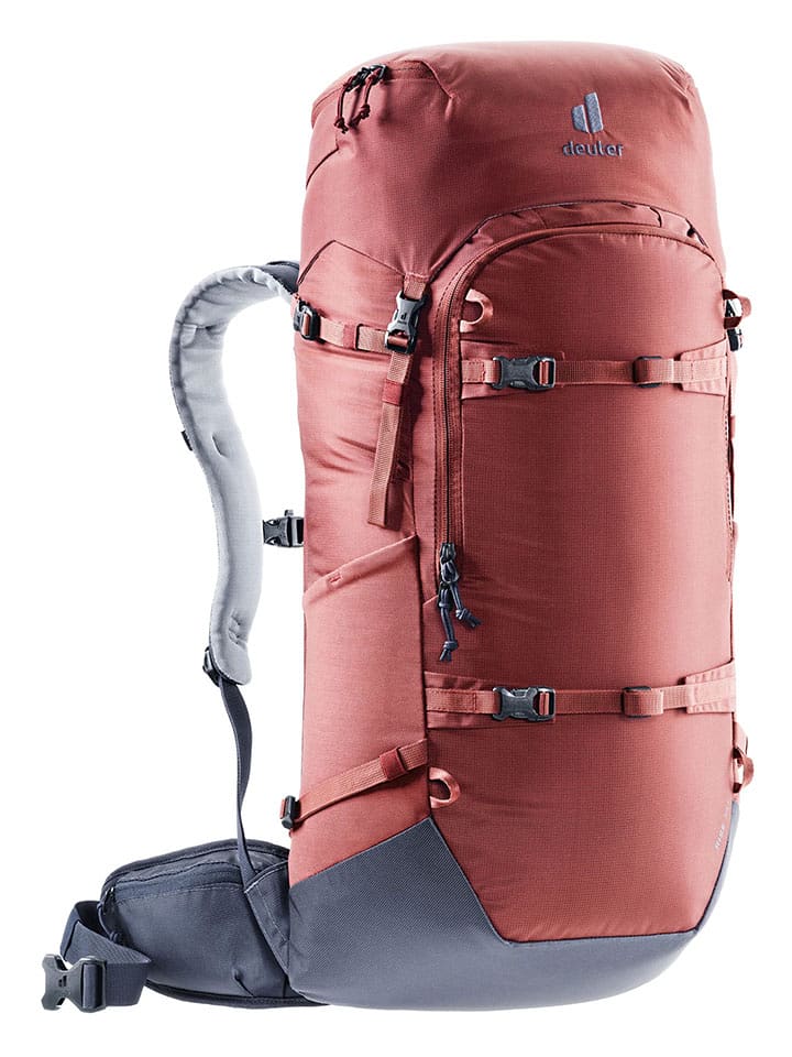 Deuter Plecak "Rise34+" w kolorze jasnobrązowym na rakiety śnieżne - 28 x 72 x 23 cm rozmiar: onesize