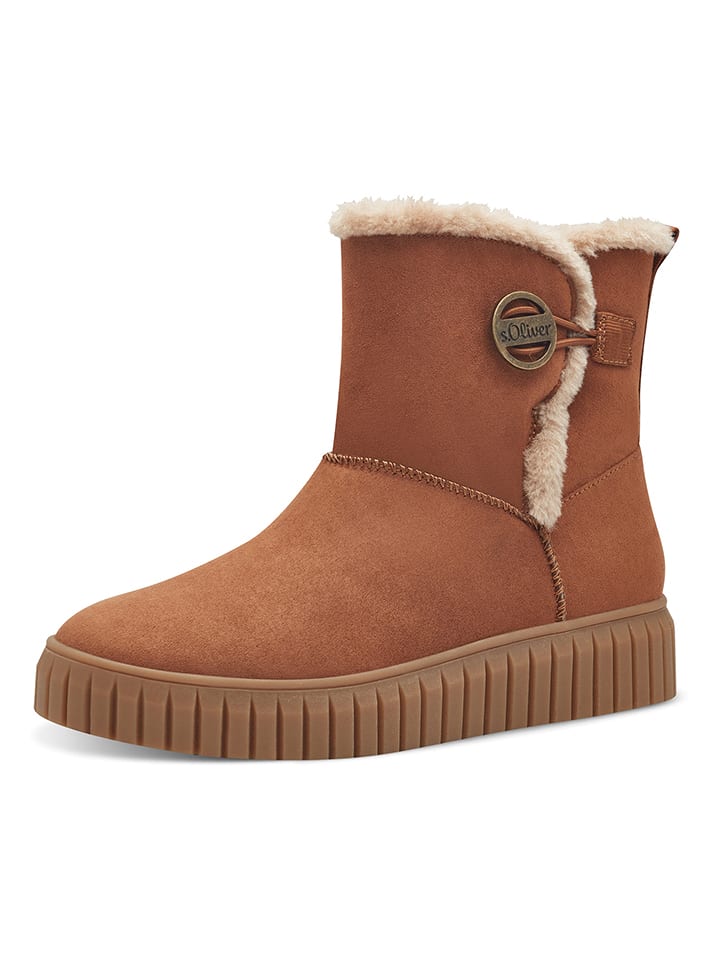 s.Oliver Botki w kolorze jasnobrązowym rozmiar: 42