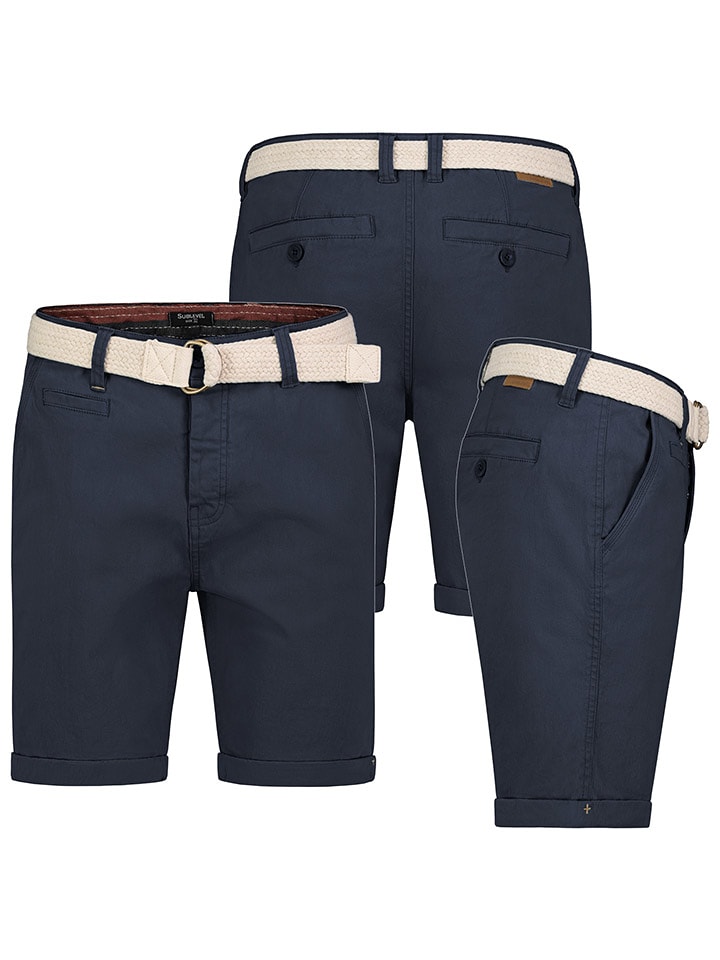 Sublevel Bermudy w kolorze granatowym rozmiar: W30