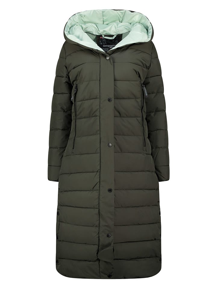 Geographical Norway Płaszcz pikowany w kolorze khaki rozmiar: L