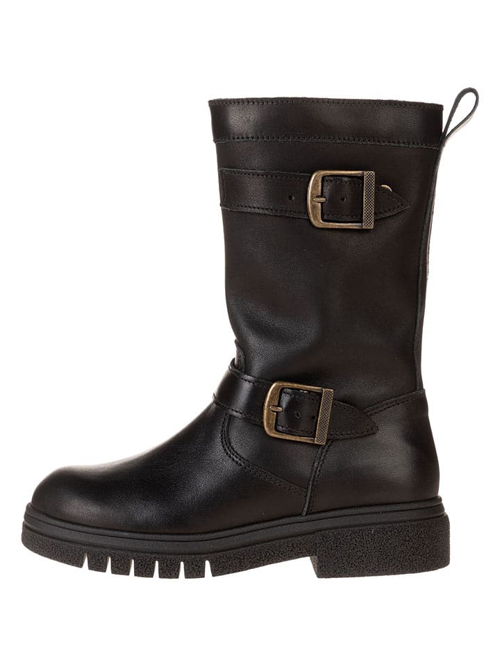 lamino Skórzane kozaki w kolorze czarnym rozmiar: 36