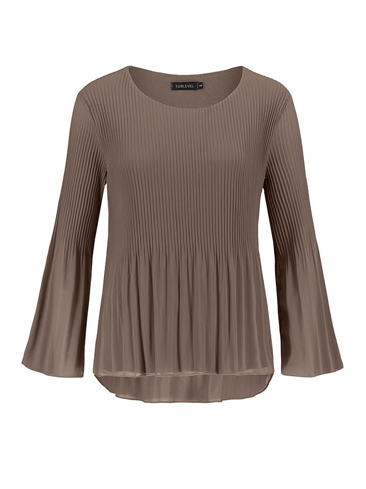 Sublevel Bluzka w kolorze jasnobrązowym rozmiar: S