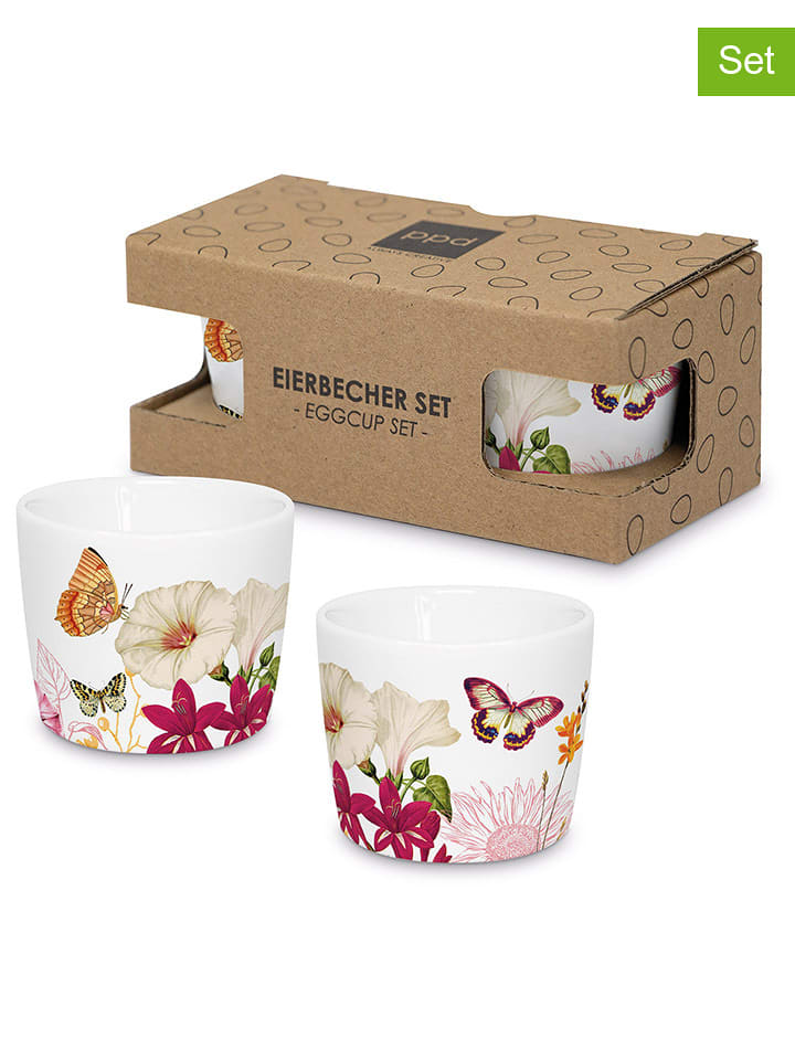 ppd Kieliszki (2 szt.) "Illusion" ze wzorem do jajek - wys. 4,8 x Ø 5 cm rozmiar: onesize