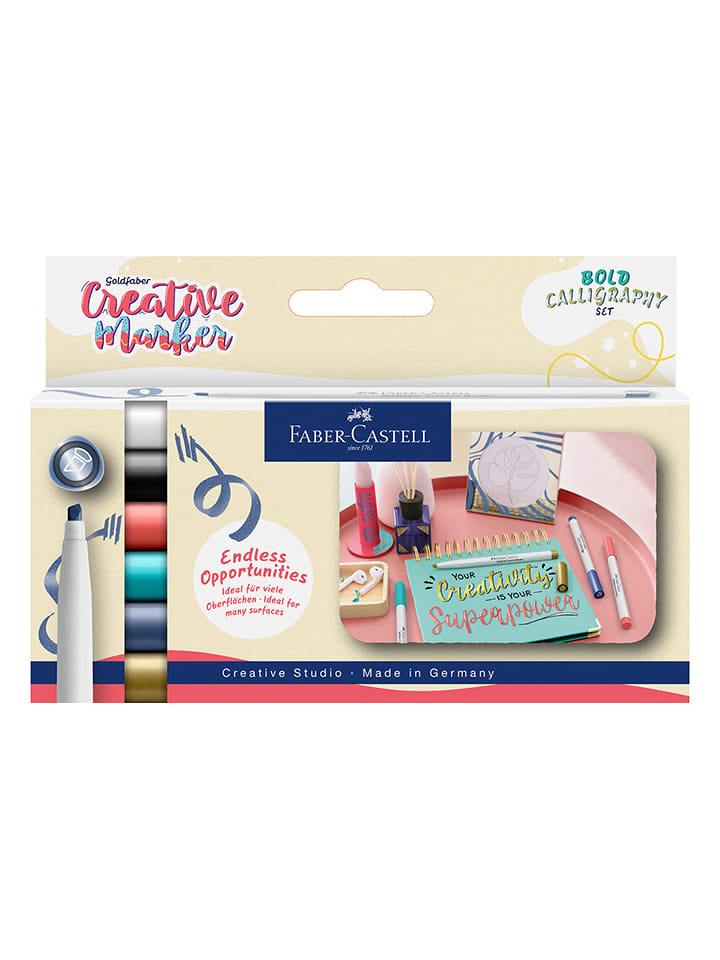 Faber-Castell Flamastry (6 szt.) "Gofa Creative Marker Calligraphy" rozmiar: onesize
