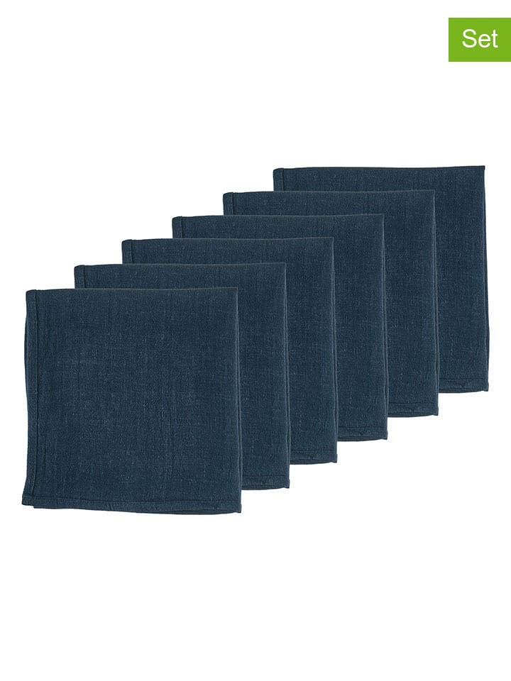 Björn Serwetki (6 szt.) w kolorze granatowym - 40 x 40 cm rozmiar: onesize