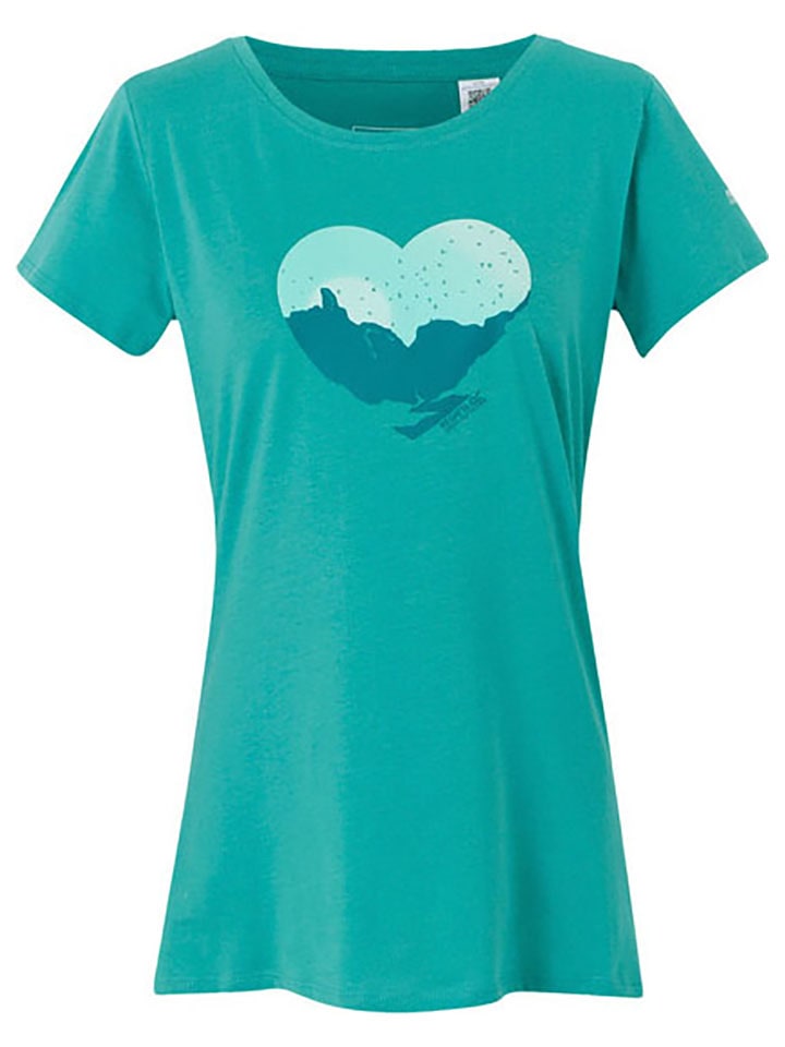 Regatta Koszulka "Breezed" w kolorze turkusowym rozmiar: 40