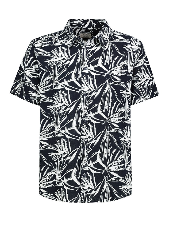 Eight2Nine Koszula w kolorze granatowo-białym rozmiar: M