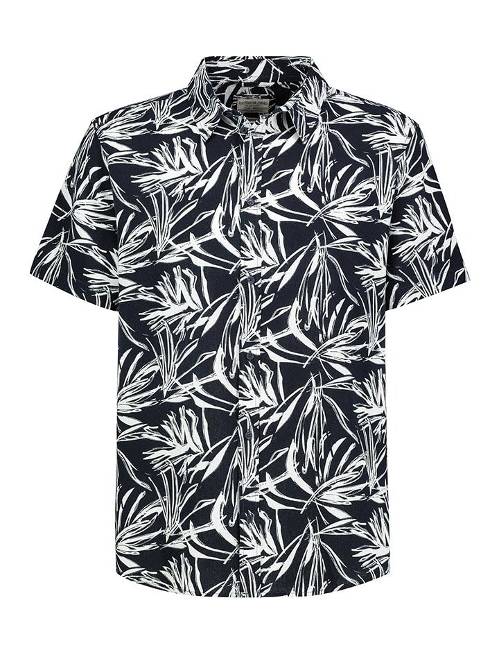 Eight2Nine Koszula w kolorze granatowo-białym rozmiar: M