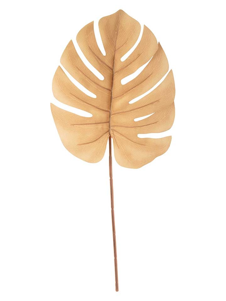 Present Time Sztuczna roślina "Monstera Stem" w kolorze jasnobrązowym - wys. 61 cm rozmiar: onesize