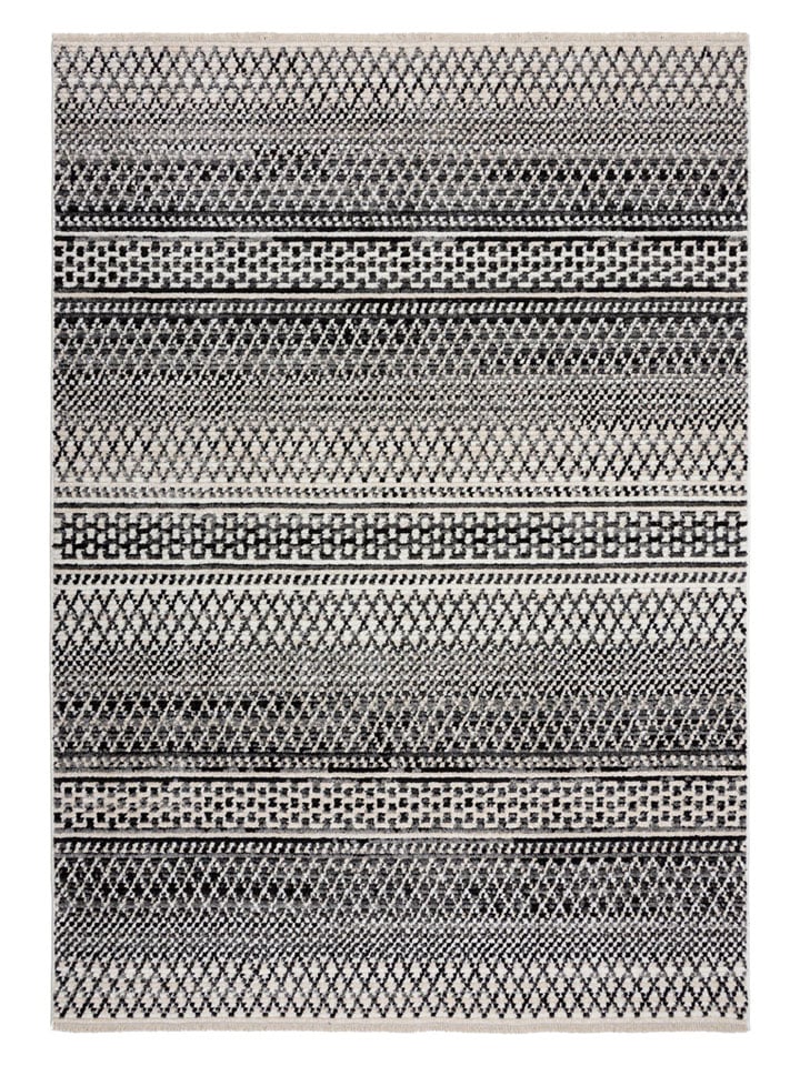 Flair Rugs Dywan "Santiago" w kolorze czarno-białym rozmiar: 80x140 cm
