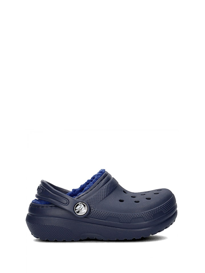 Crocs Chodaki "Classic Lined" w kolorze granatowym rozmiar: 19/20