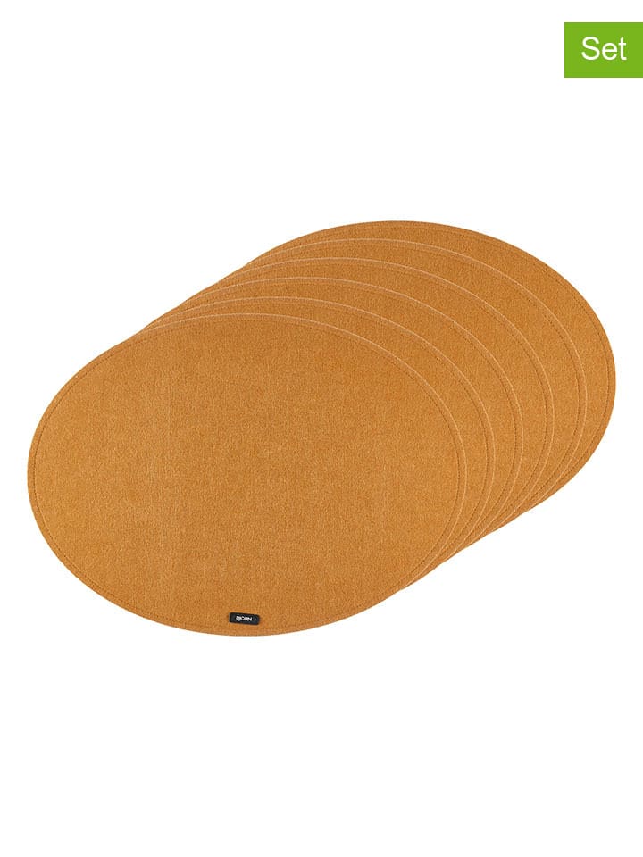 Björn Podkładki (6 szt.) w kolorze jasnobrązowym - 45 x 33 cm rozmiar: onesize