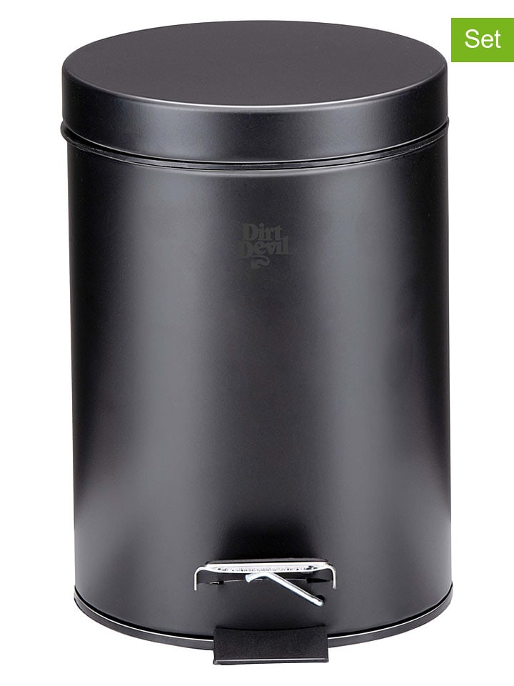 Dirt Devil Kosze (2 szt.) w kolorze czarnym na śmieci - 3 l rozmiar: onesize