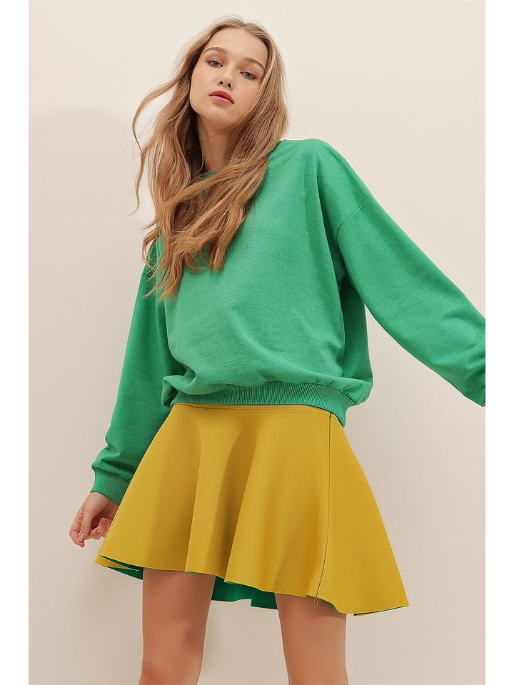 Trend Alacati Bluza w kolorze zielonym rozmiar: L