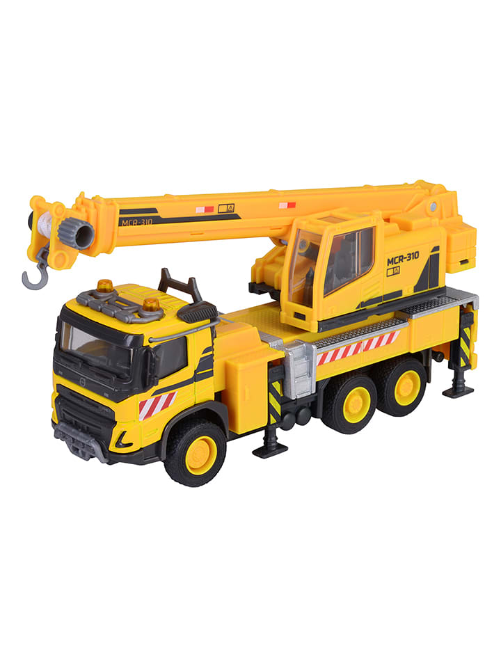 Dickie Pojazd zabawkowy "Volvo FMX Truck Crane" w kolorze żółtym - 3+ rozmiar: onesize